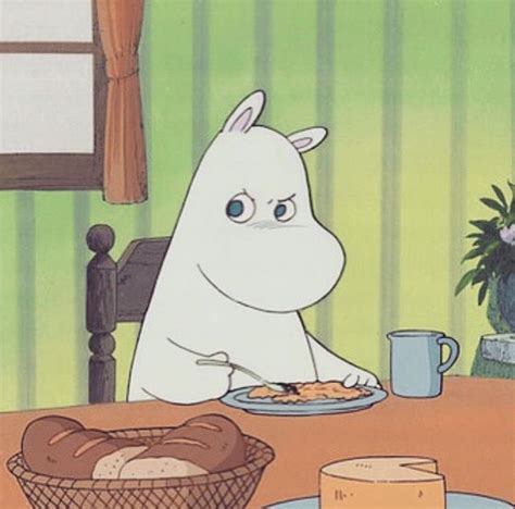 Angry Moomin Moominvalley Vintage Cartoon Aesthetic Anime Cartoon