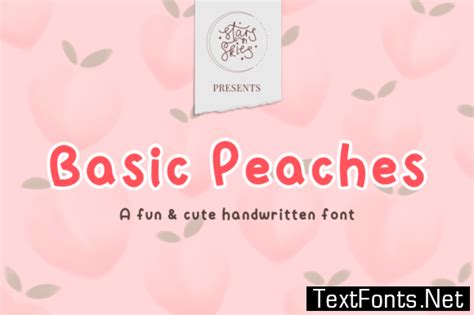 Basic Peaches Font