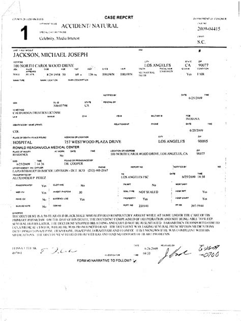 Blank Autopsy Report Template