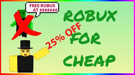 How To Get Way Cheaper Robux On Roblox Youtube