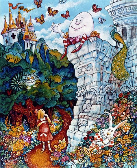Alice And Humpty Dumpty Painting By Bill Bell Pixels
