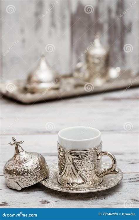 Traditional Turkish Coffee Set Stock Photo Image Of Aroma Sultan