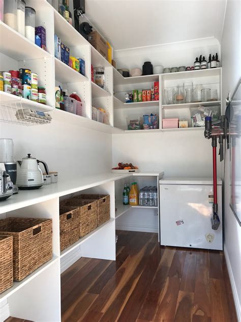 Walk In Pantry With Added Shelves