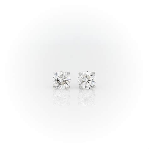 Diamond Earrings In Platinum 1 Ct Tw Blue Nile