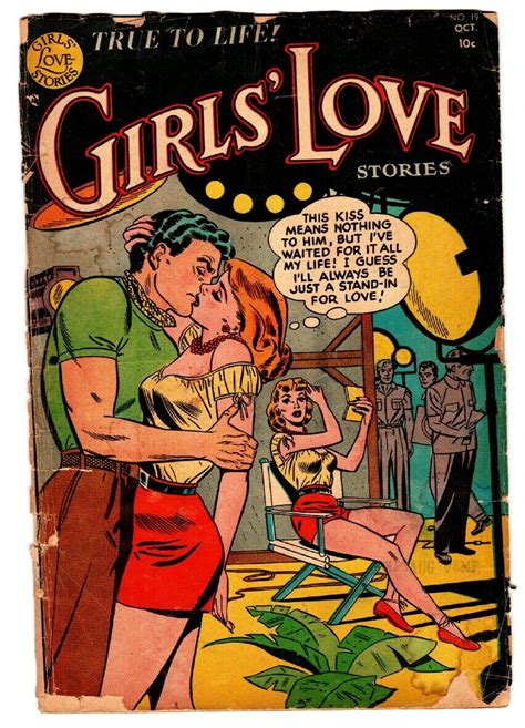 girls love stories 19 comic book 1952 romance stand in for love comic books golden age dc