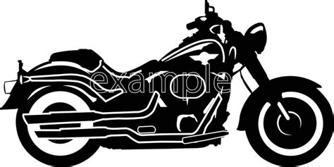 Harley Clipartmotorcycle Svg Eps Dxf Files For Silhouette Etsy