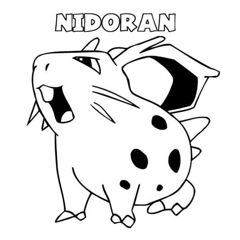 Nidoranf Coloring Pages Free Printable Coloring Pages For Kids