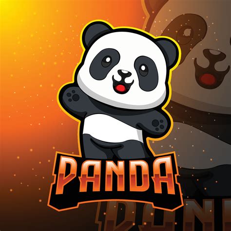 Panda Mascot Logo Esport Gaming 8947877 Vector Art At Vecteezy