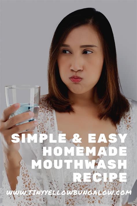 Simple And Easy Homemade Mouthwash Recipe Tiny Yellow Bungalow