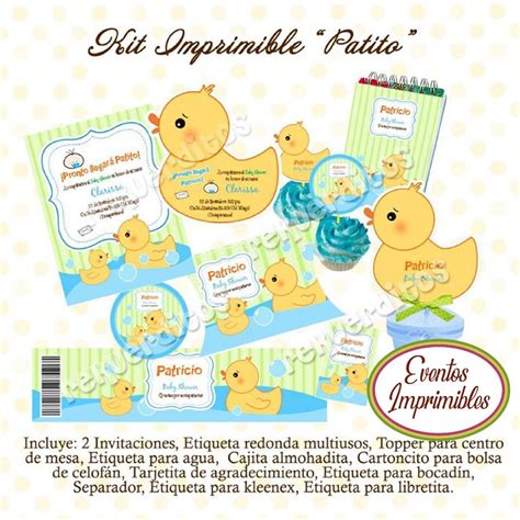 Kit Imprimible Baby Shower Niño Diferentes Modelos 3000 En Mercado