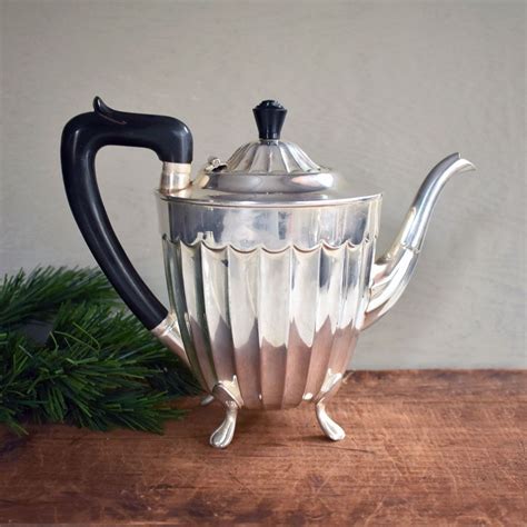 Vintage Silver Coffee Pot Sheffield Silver Plate Teapot Sheffield