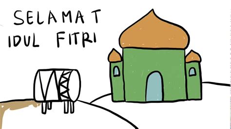 Gambar kartun anak ramadhan top gambar. Menggambar Masjid tema Ramadhan | Menggambar Anak TK - YouTube