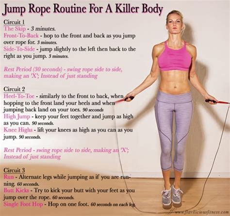 Workout Wednesday Jump Rope For A Killer Body • Flavilicious Fitness