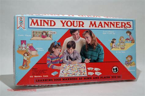 Mind Your Manners Game From Smethport 1987 Complete