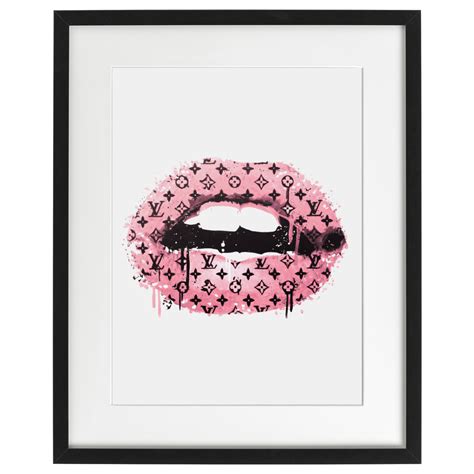 Lv Lips Blush Pink 147p The Lifestyle Museum Wall Art Diy Paint