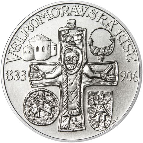 The great morava is the final section of the morava (cyrillic: Velká Morava - 34mm stříbro b.k. | Mincovna. Obecní dům ...
