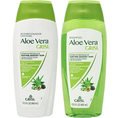 aloe vera shampoo conditioner combo by grisi deep repair multi nutrition 13 5 oz each 2