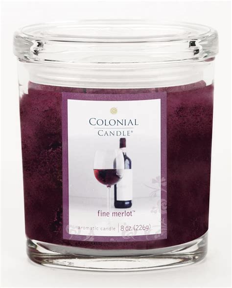 Colonial Candle Merlot Oval Jar Candle 8 Oz Home And Kitchen