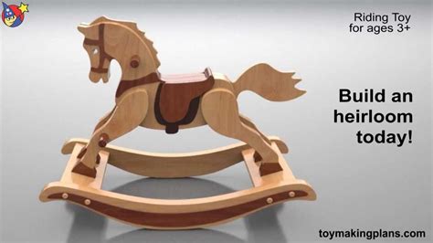 wood toy plans antique  rocking horse youtube