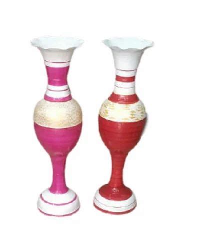 Vm Handicraft Glossy Decorative Flower Vase For Decoration Shape Round Shaped At Rs 1150 In