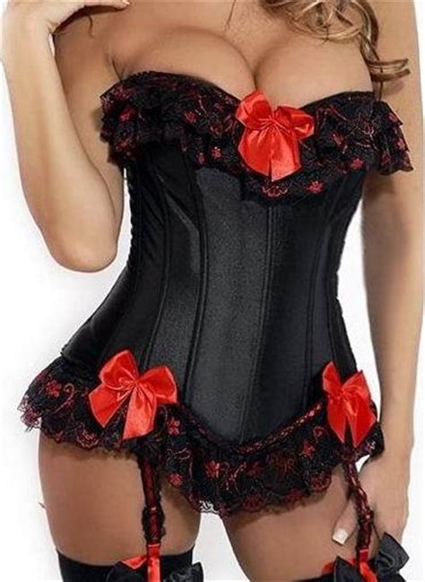 Sexy Bustier Corset Dress Basque With Girl Sex Sock Including S 6xl In