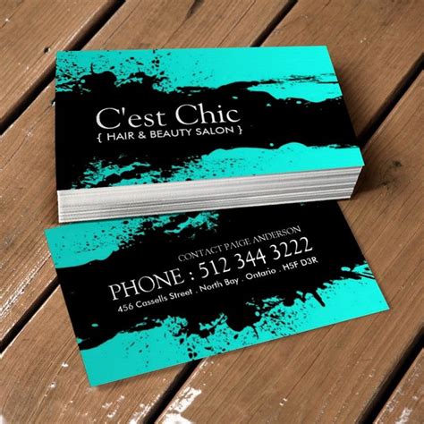 17 Best Images About Hair Salon Business Card Templates On