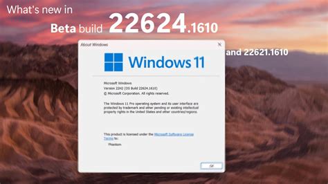 Windows 11 Beta Builds 22624 1610 22621 1610 And What S New Almost