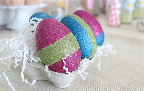 Diy Glitter Easter Eggs Handmade Charlotte