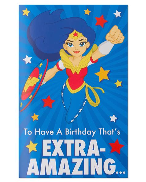 Wonder Woman Birthday Card Printable