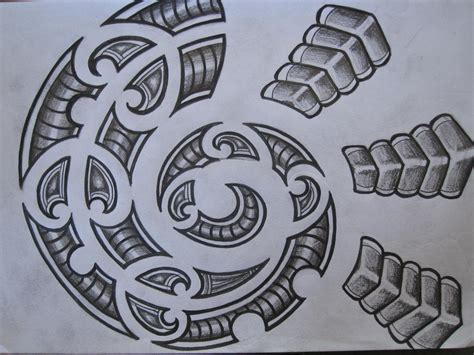 Maori Inspired Tattoo Design Pencil Sketch By Tattooeddnbhead On
