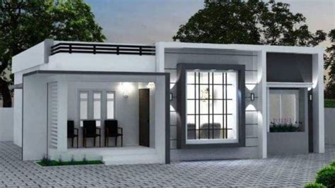 1190 Square Feet 3 Bedroom Modern Single Floor Home And Plan Home