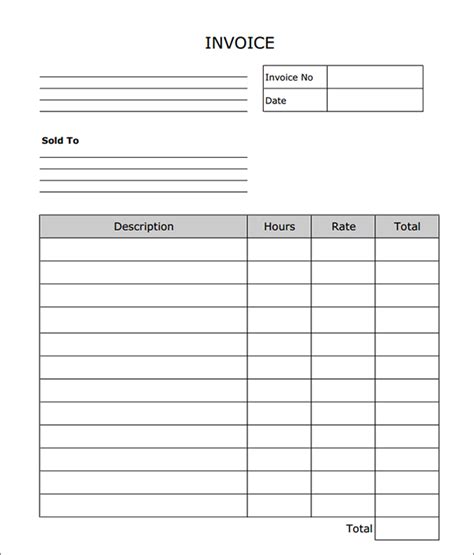 Fill In Invoice Template Free 8 Proforma Invoice Template Editable