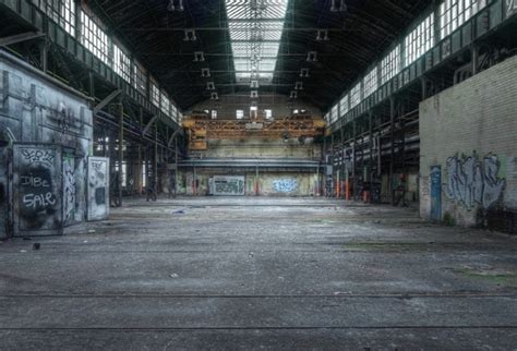 Laeacco Photographic Backgrounds Old Deserted Factory Workshop Way