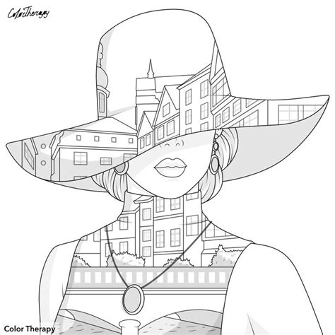 We have a selection of printable hipster coloring pages for you to print and colorize! Pin by Angie Todd on Color Therapy (Before → After ...