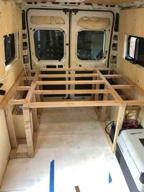 How To Build A DIY Van Conversion Bed Frame Fit Two Travel Modern