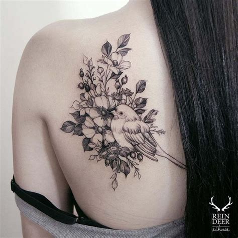 Image Result For Enchanted Forest Tattoo Women Bird Shoulder Tattoos