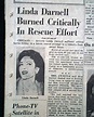 Actress Linda Darnell critically burned... Opening of the Astrodome ...
