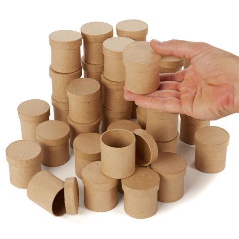 Bulk Small Paper Mache Round Boxes Paper Mache Basic Craft Supplies