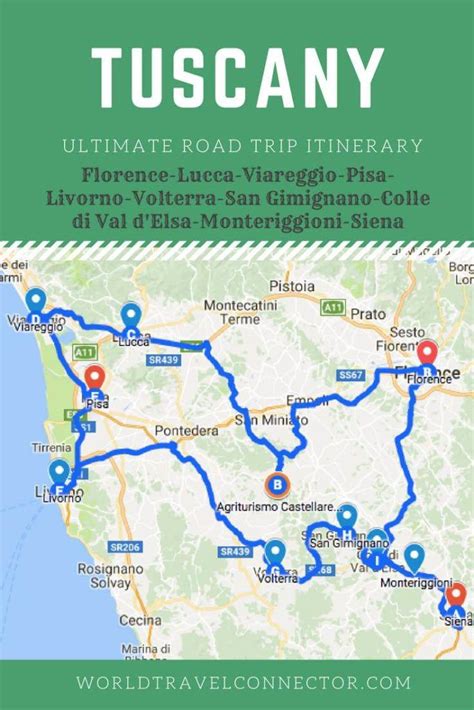 The Best Tuscany Road Trip Itinerary Map And Tips 2024 Tuscany Italy
