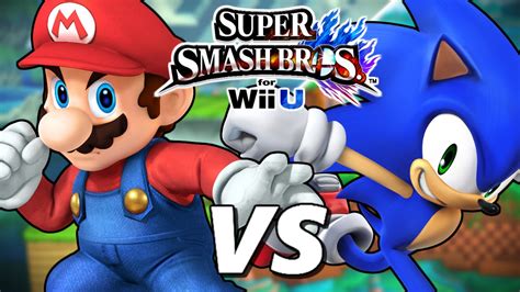 Super Smash Bros Wii U Duels 1 Mario Vs Sonic 1080p Youtube