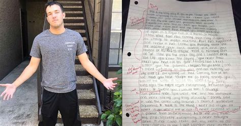 Cheating Ex Girlfriend Sends Apology Letter Guy Sends It Back Graded Using Red Pen Elite Readers