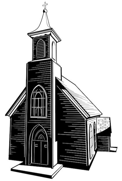 Black Church Clip Art