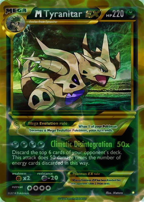 It is the final form of larvitar, who evolves into pupitar at level 30. Mega shiny Tyranitar card by Metoro on DeviantArt