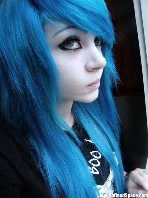 Emo Lifestyle Emo Girls Blue Hair