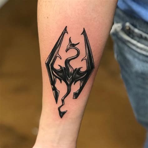 Amazing Skyrim Tattoo Ideas That Will Blow Your Mind Skyrim