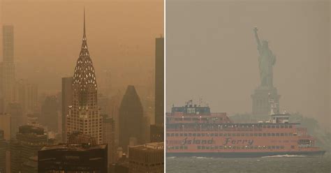Air Quality Alert As New York Choked By Unhealthy Smoke From