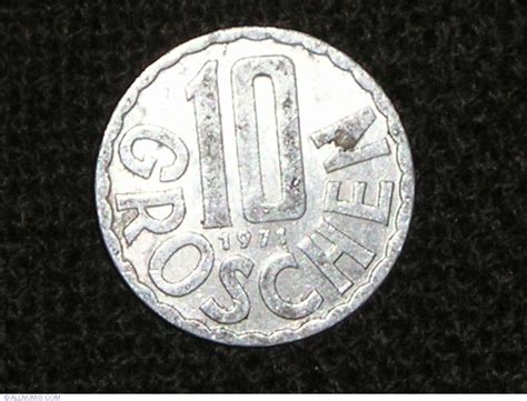 10 Groschen 1971 Republic 1971 1980 Austria Coin 4519
