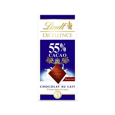 Chocolat Lait EXCELLENCE LINDT la tablette de 80g à Prix Carrefour