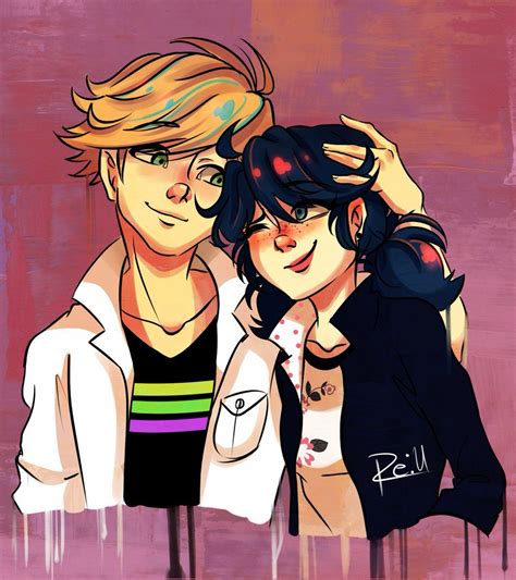 Miraculous Ladybug Adrien Agreste X Marinette Dupain Cheng Adrienette Miraculous