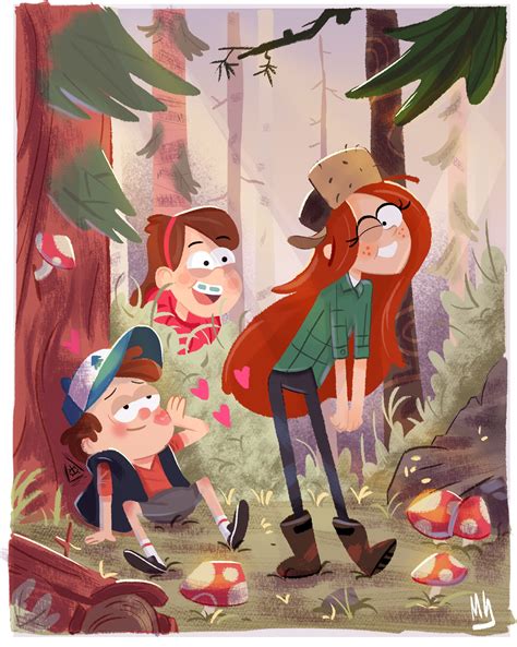 Dipper Pines First Kiss Gravityfalls Dipperpines Mabelpines